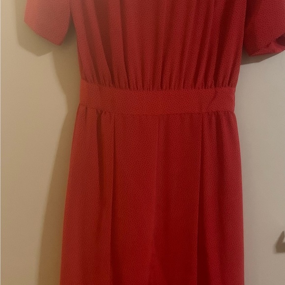 Vintage Liz Claiborne red dress size 8. Tulip hem. - Picture 6 of 6